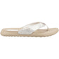HEYDUDE Women's Christi Flip Classic Sandal in Gold