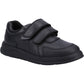 Hush Puppies Ryan Leather Youth Black Shoes