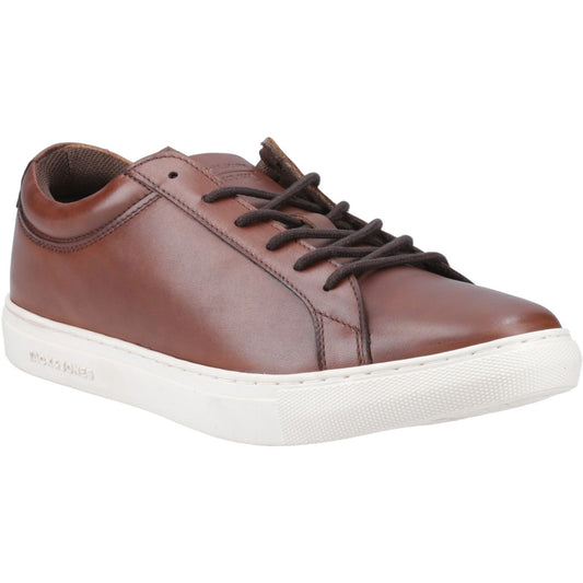 Jack & Jones Men's Galaxy Leather Trainer in Cognac