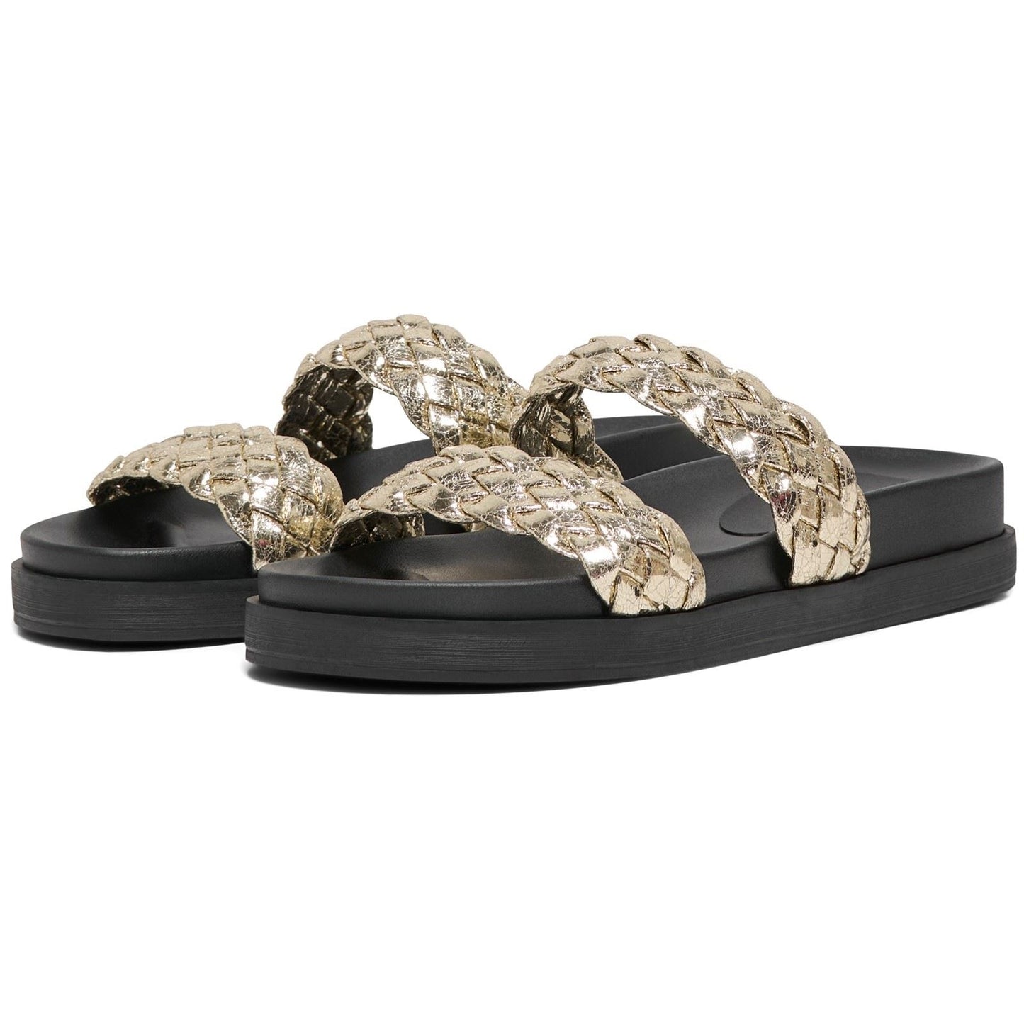 ONLY MINNIE-16 Polyurethane Women's Gold Sandals