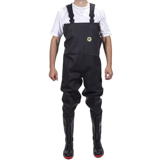 Amblers Safety Unisex Danube Chest Safety Wader in Black