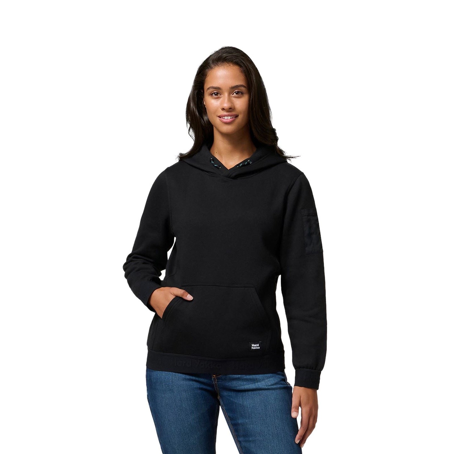 Hard Yakka Women's Gladiator Hoodie in Black