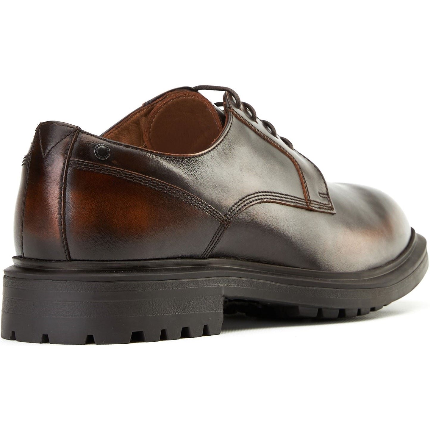 Base London Locke Leather Men's Brown Lace-Up Shoes