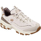 Skechers D'Lites Wild Charm Leather Women's White/Leopard Trainers