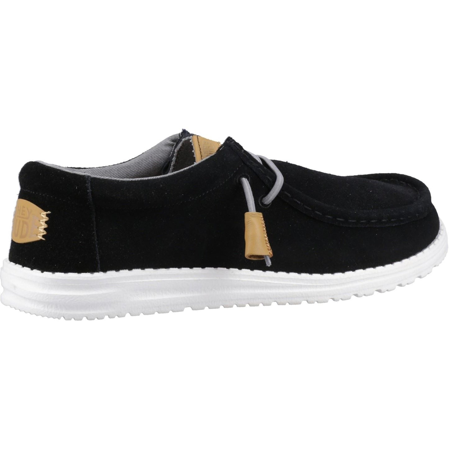 HEYDUDE Unisex Wally Craft Suede Shoe in Black