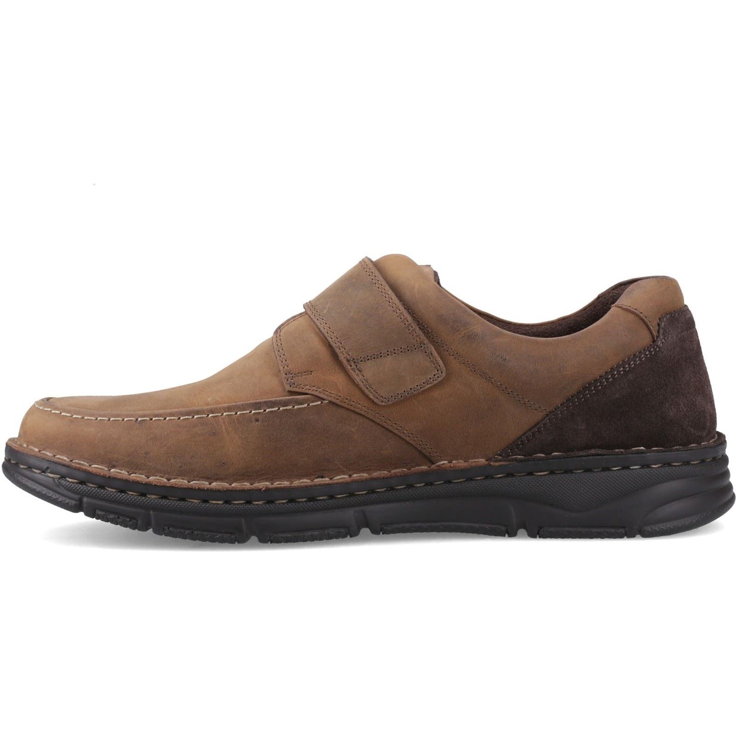 Hush Puppies Forde Touch Fastening Leather Men's Tan Loafers