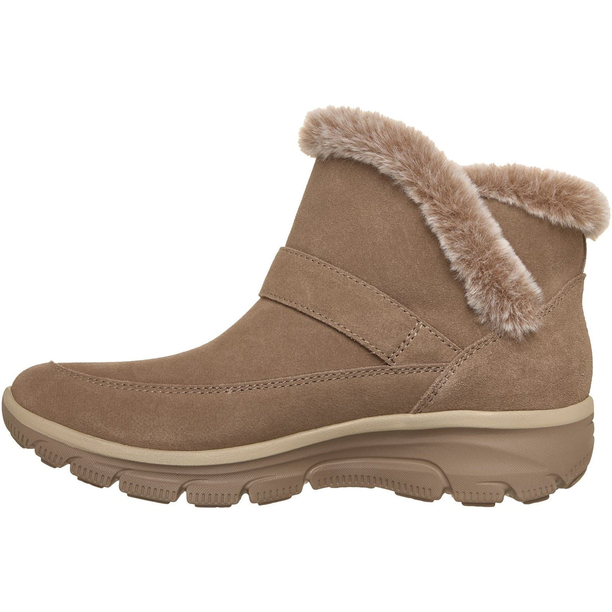 Skechers Easy Going Gentle Winter Leather Women's Mushroom Winter Ankle Boots