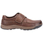 Hush Puppies Men's Casper Touch Fastening Shoes in Brown