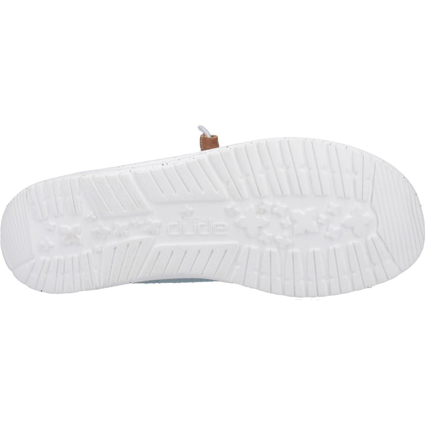 HEYDUDE Women's Wendy Heathered Slub Tropical Shoe in Blue