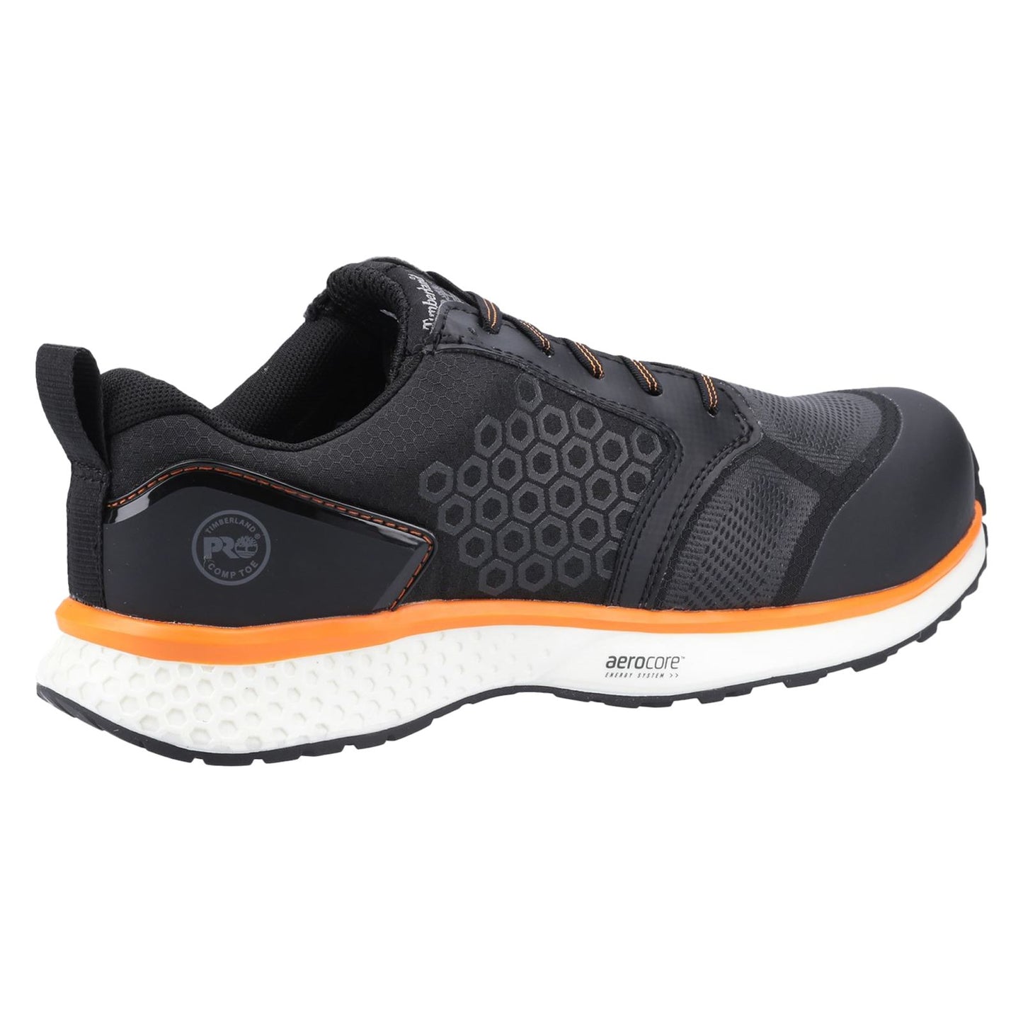 Timberland Pro Men's Reaxion Composite Safety Trainer in Black/Orange