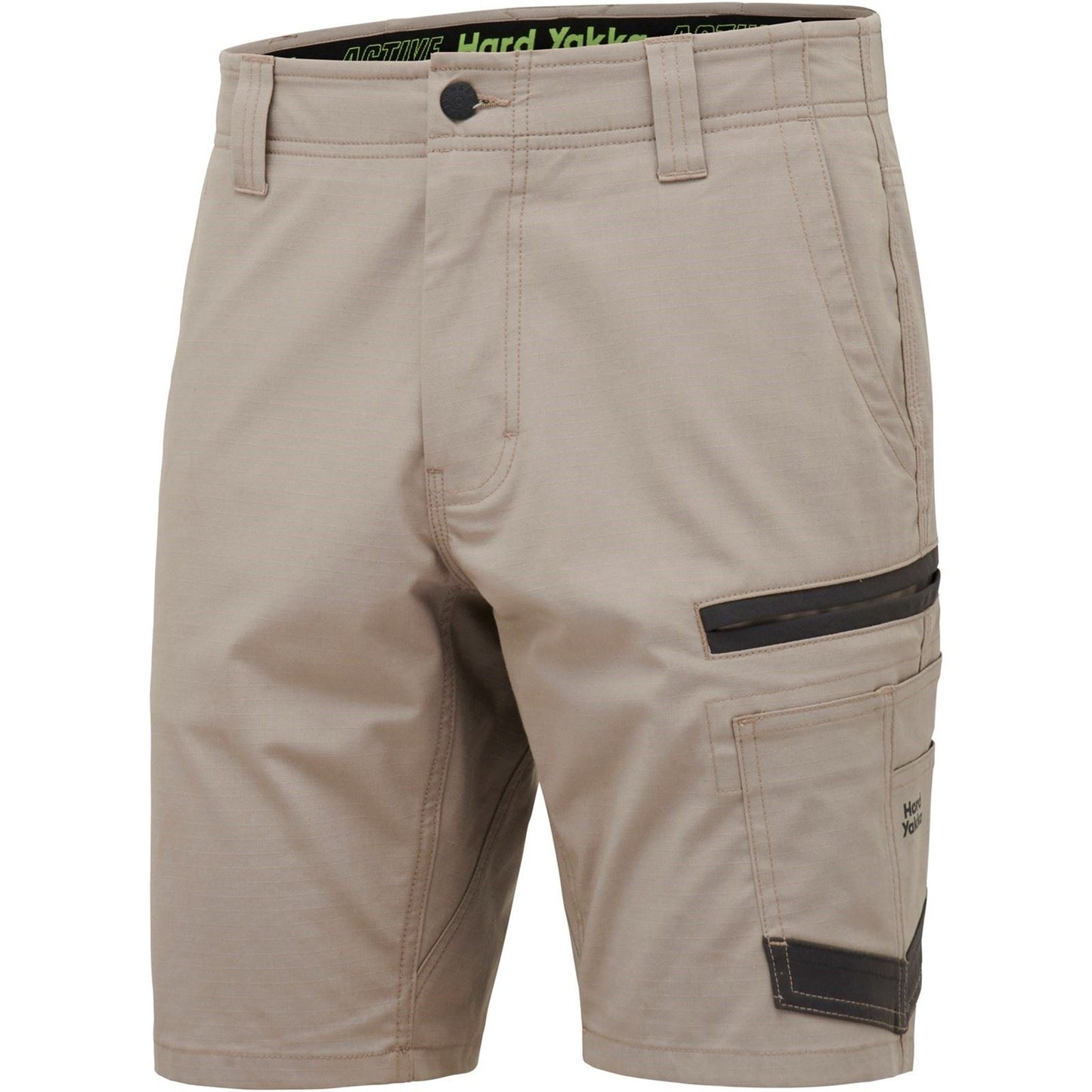 Hard Yakka Men's Raptor Active Mid-Short in Desert