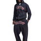 Ed Hardy Shadow Eagle Graphic Relaxed Zip Thru Men's Black Hoodie