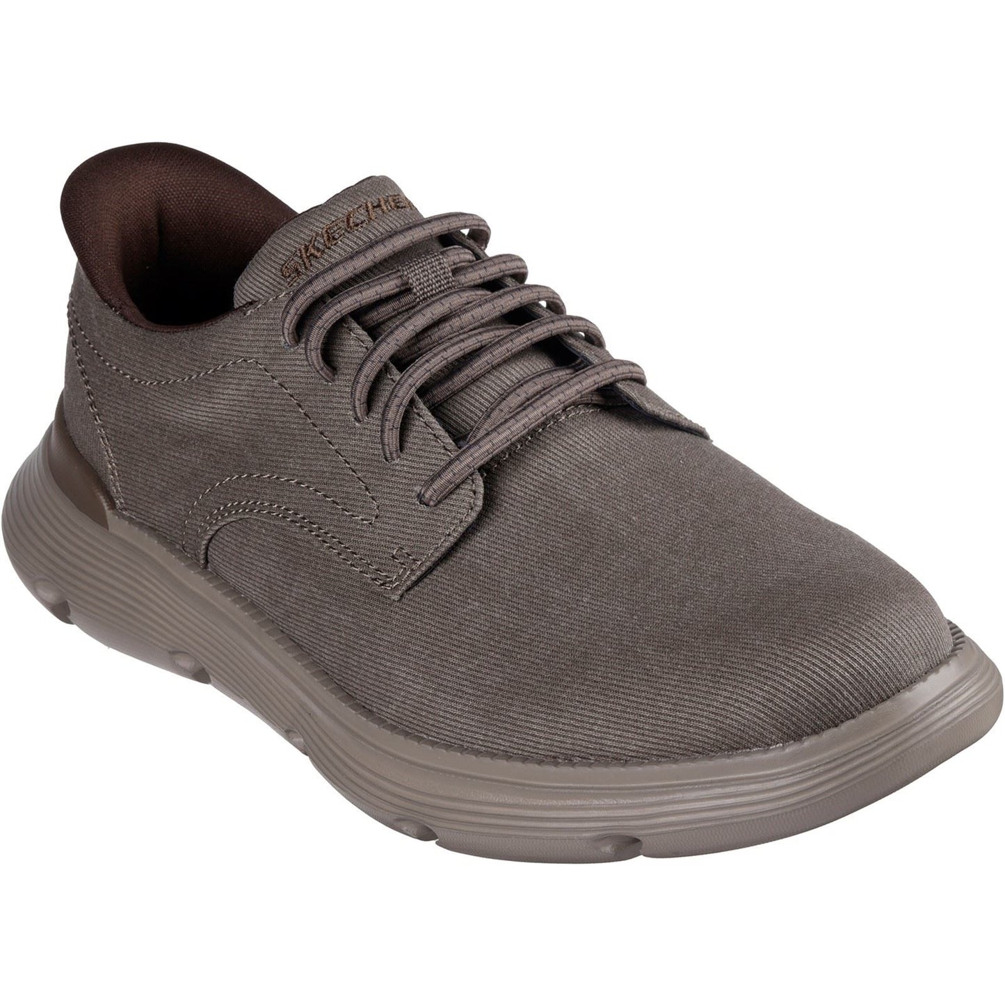 Skechers Men's Garza Clive Shoe in Dark Taupe