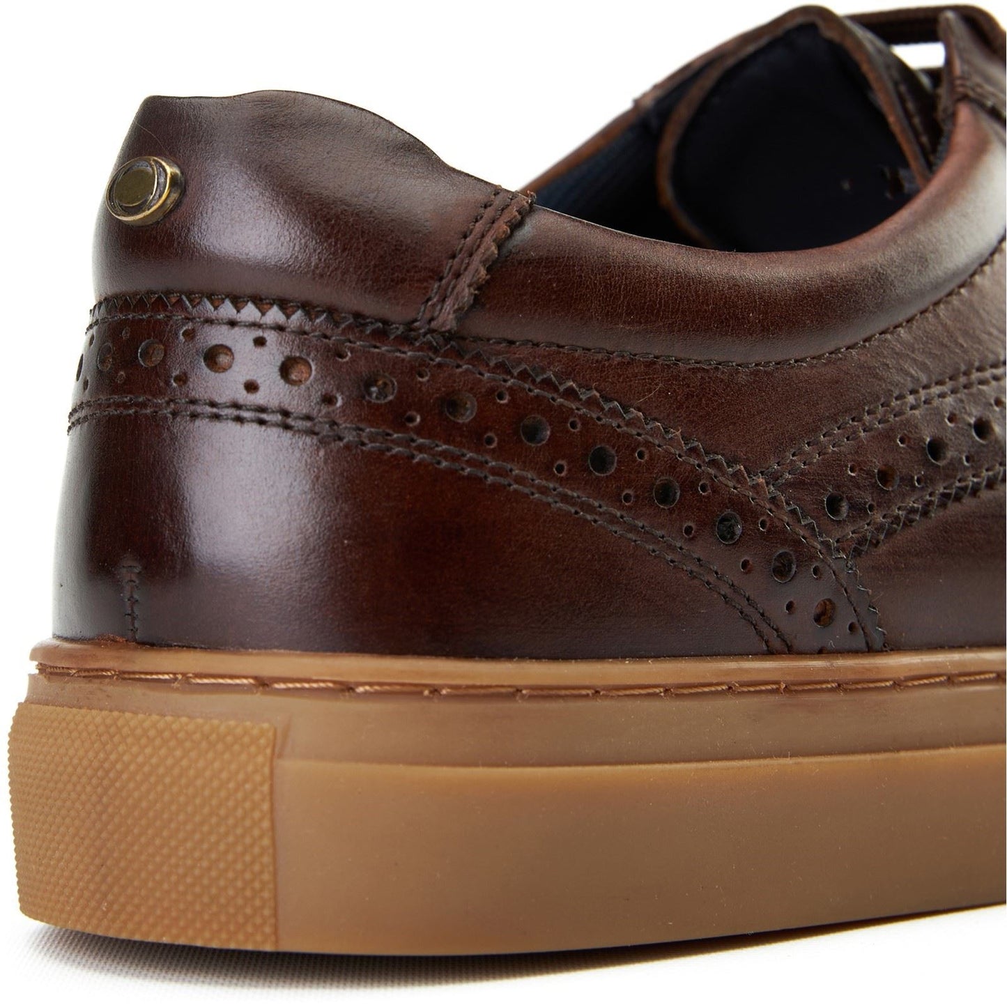 Base London Clapton Leather Men's Burnt Brown Brogues Shoes