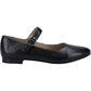 Hush Puppies Women's Melissa Strap Leather in Black
