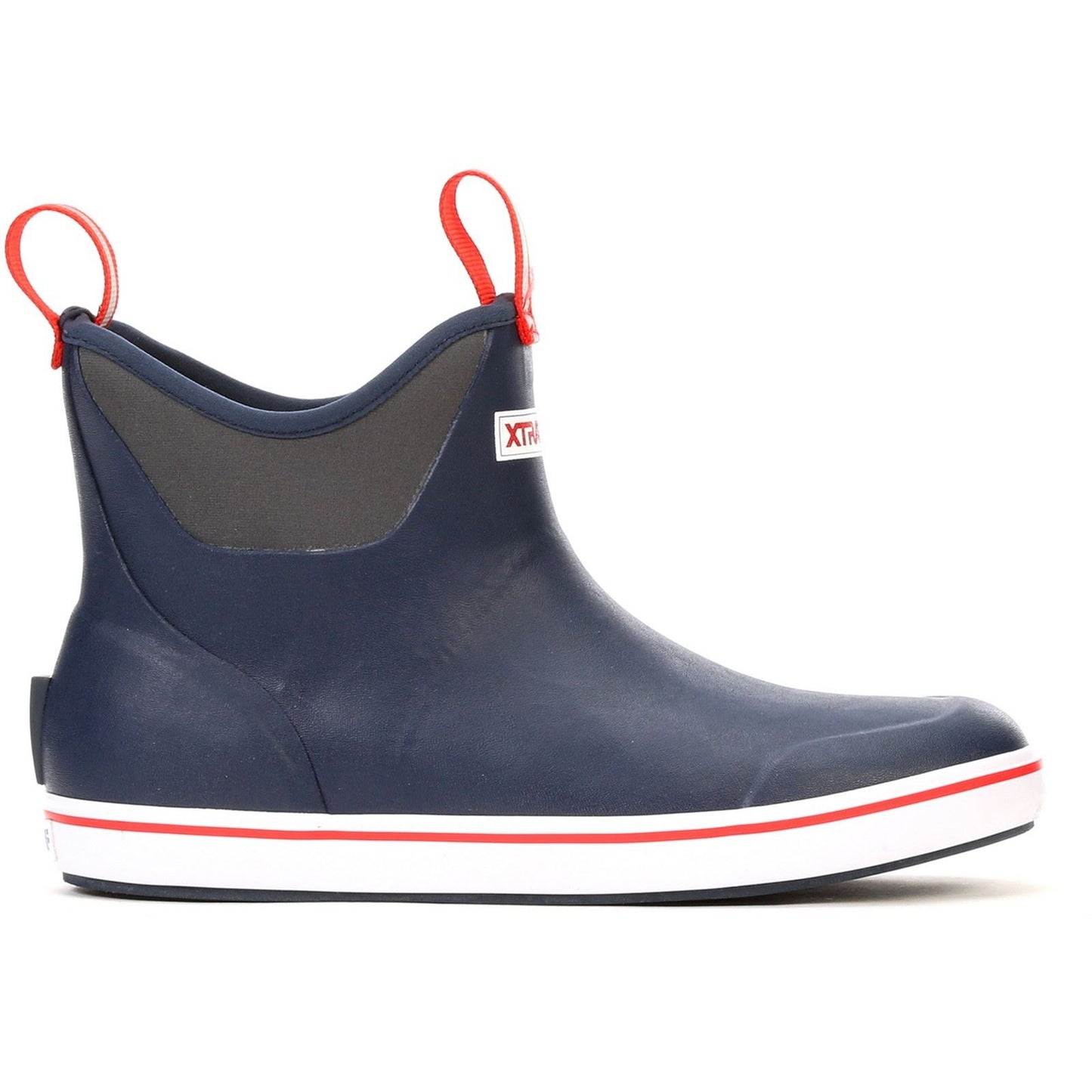 Xtratuf Men's Ankle Deck Boot in Navy/Red