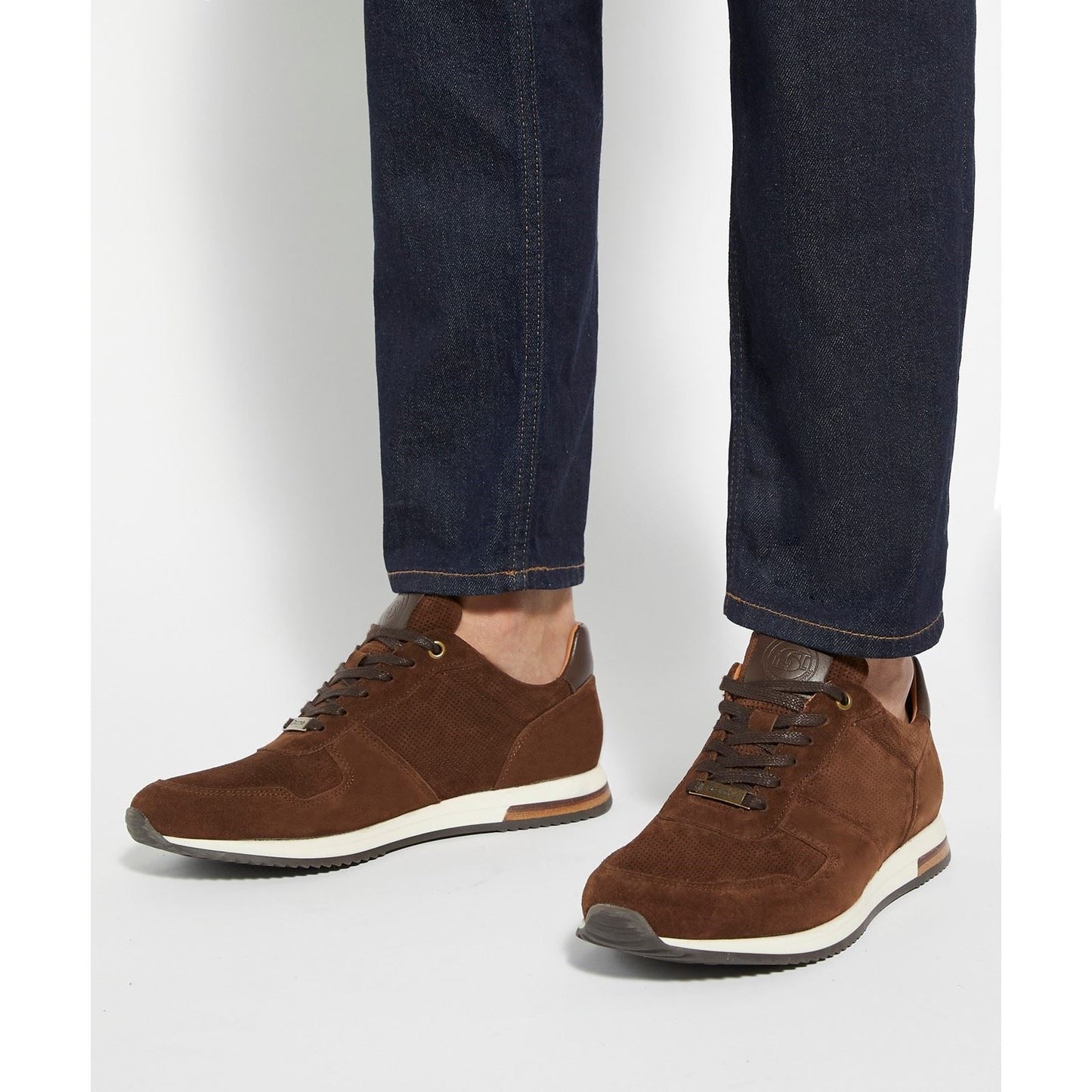 Dune Trilogy Suede Men's Brown Lace-Up Shoes