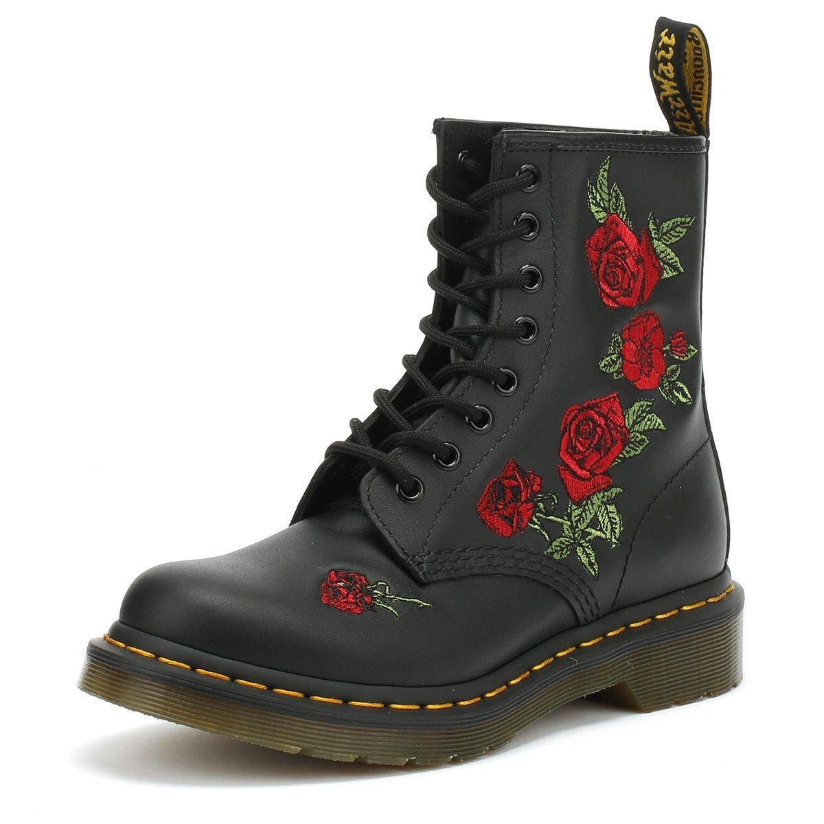 Dr. Martens - 24722001 WOMENS 1460 VONDA SOFTY T BLACK FLORAL