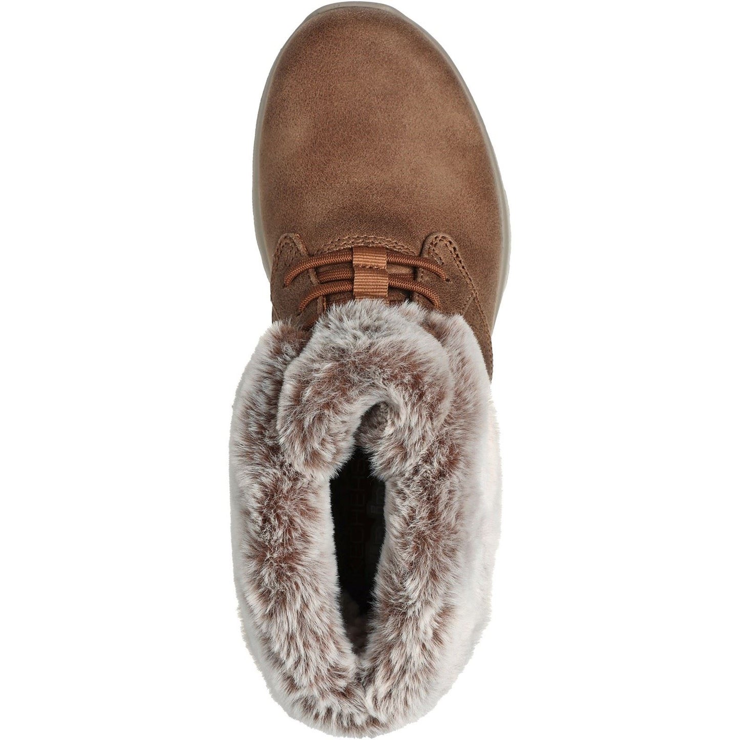 Skechers On-the-GO Joy Cozy Charm Polyester Women's Chestnut Winter Ankle Boots