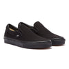Vans Classic Slip on Black Canvas Skate Trainers VEYEBKA   TOWER London
