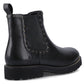 Hush Puppies Gwyneth Leather Women's Black Flat Chelsea Boots
