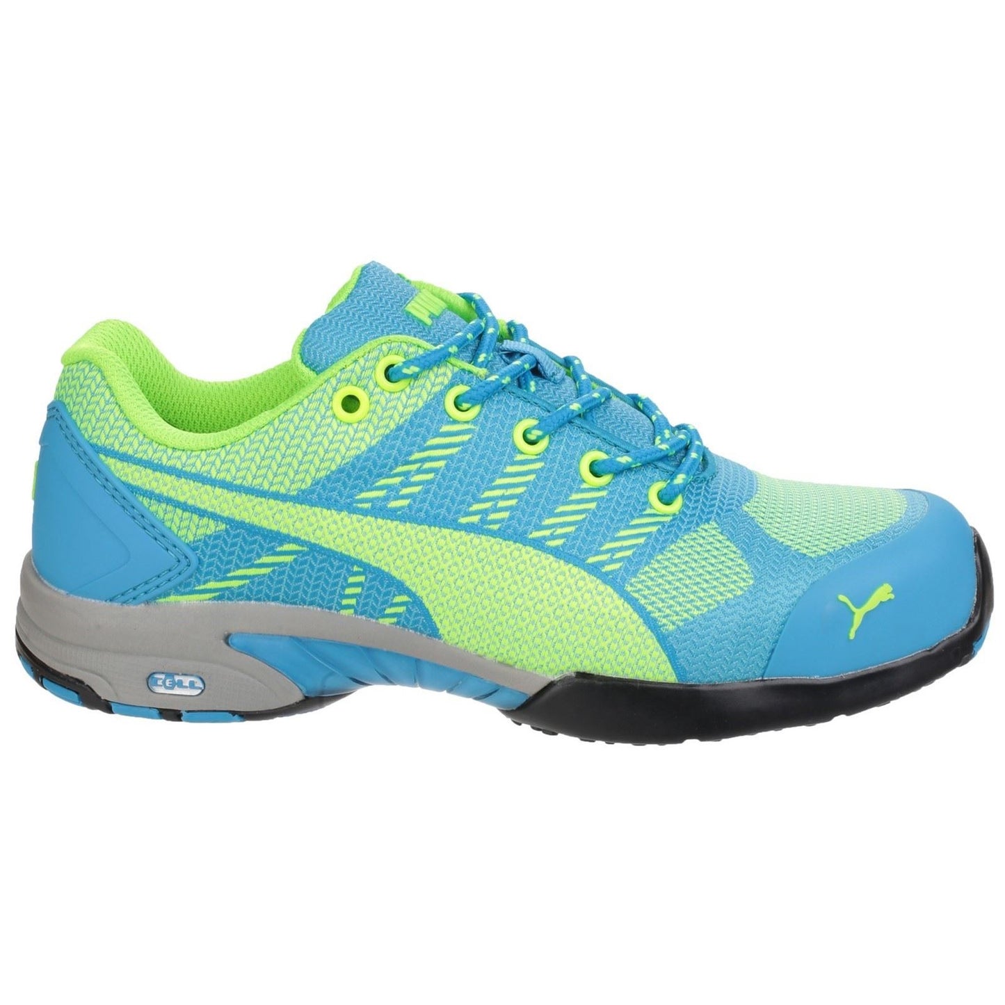 Puma Safety Women's Celerity Knit Ultra Lightweight Safety Trainer in Blue