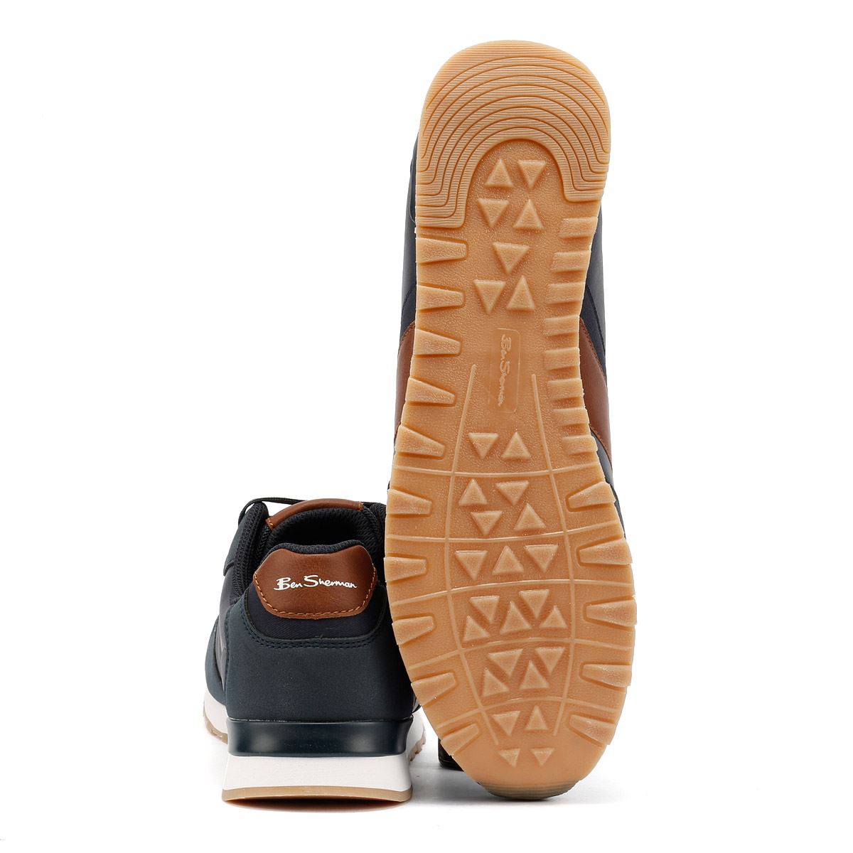 Ben Sherman - BS19018 MENS OWEN RETRO SHOE NAVY/TAN