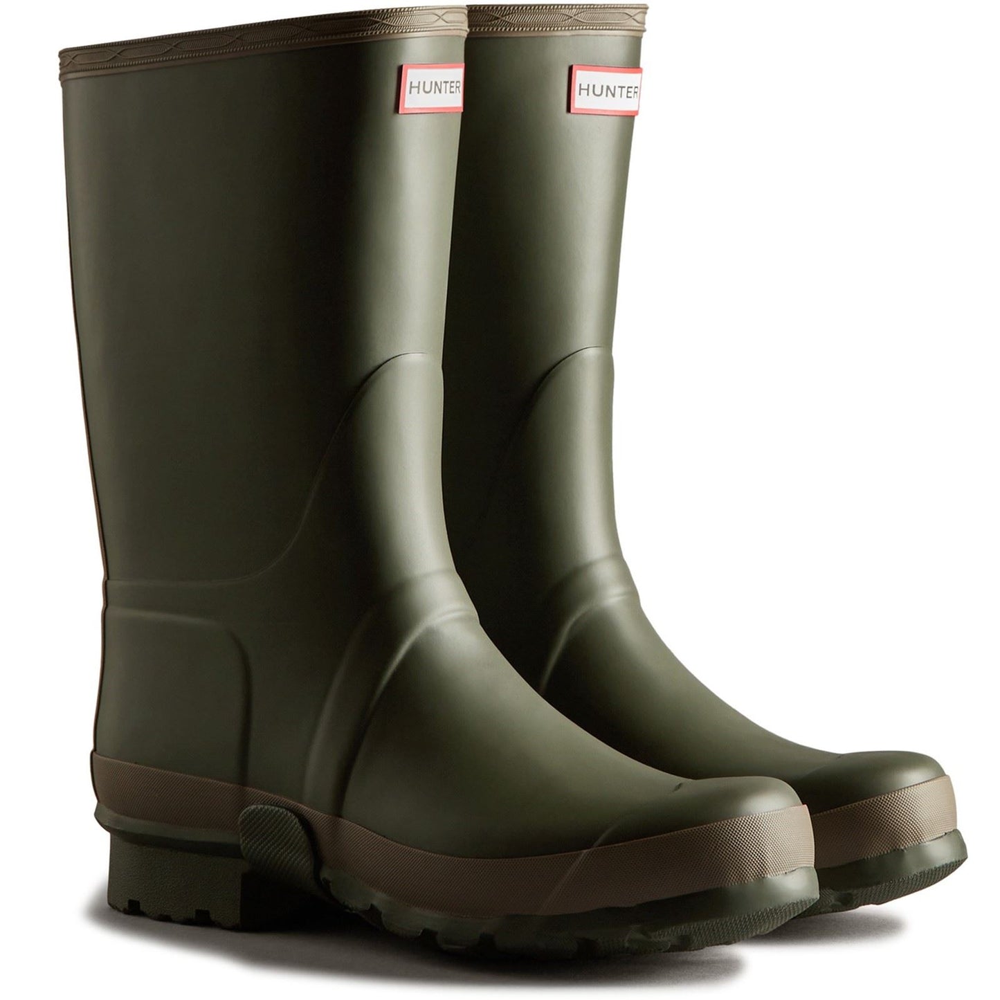 Hunter Men's Gardener Boot in Dark Olive/Clay