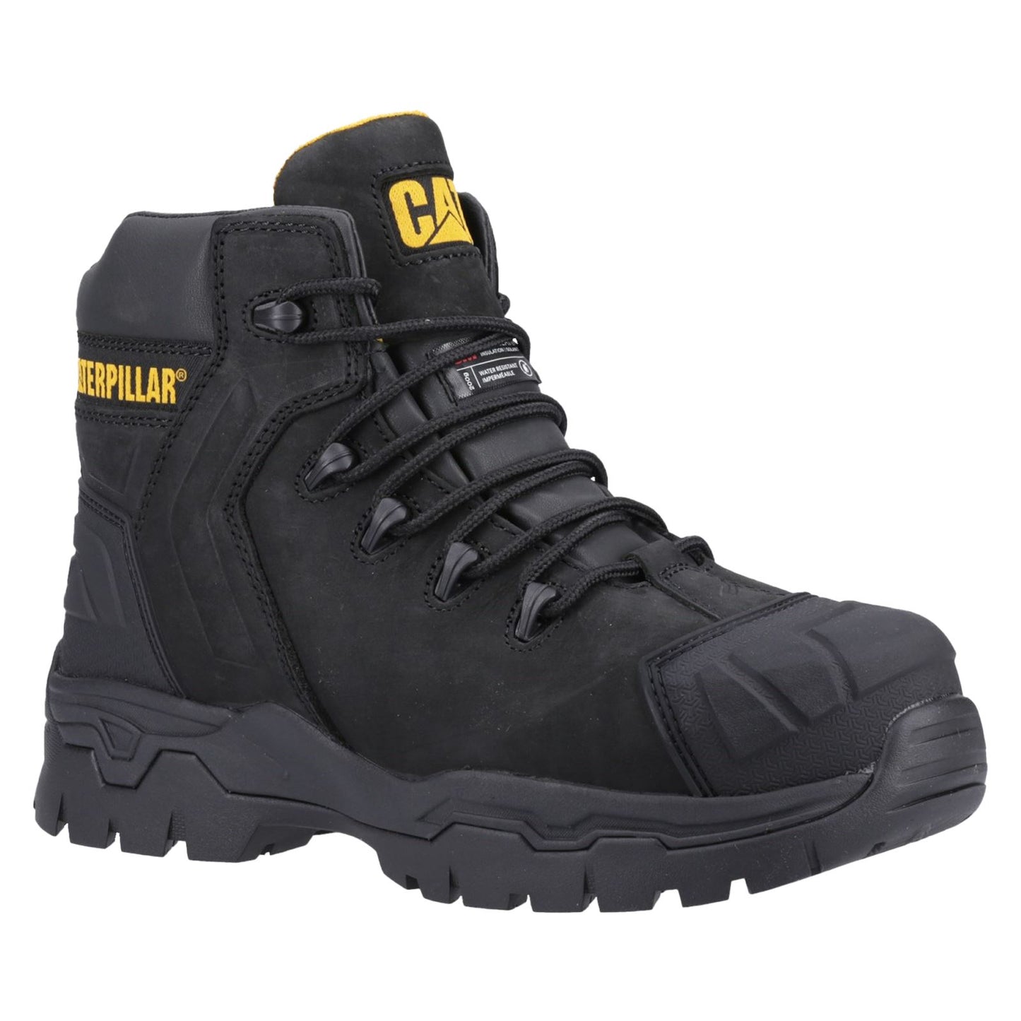 Caterpillar Men's Everett S3 WP Safety Boot in Black