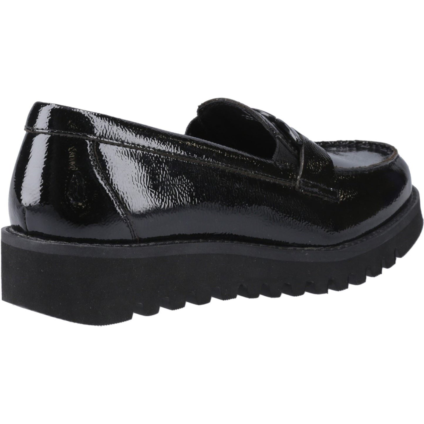 Hush Puppies Francis Loafer Patent Leather Youth Black Loafers