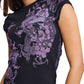 Ed Hardy Tattoo City Cap Sleeve Top Women's Black T-Shirts