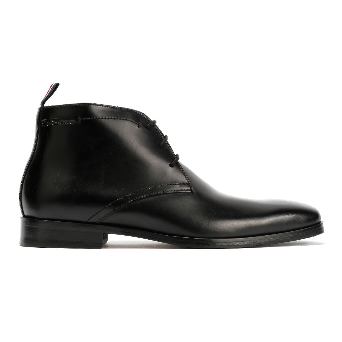 Ben Sherman London Brush Off Leather Men's Black Boots