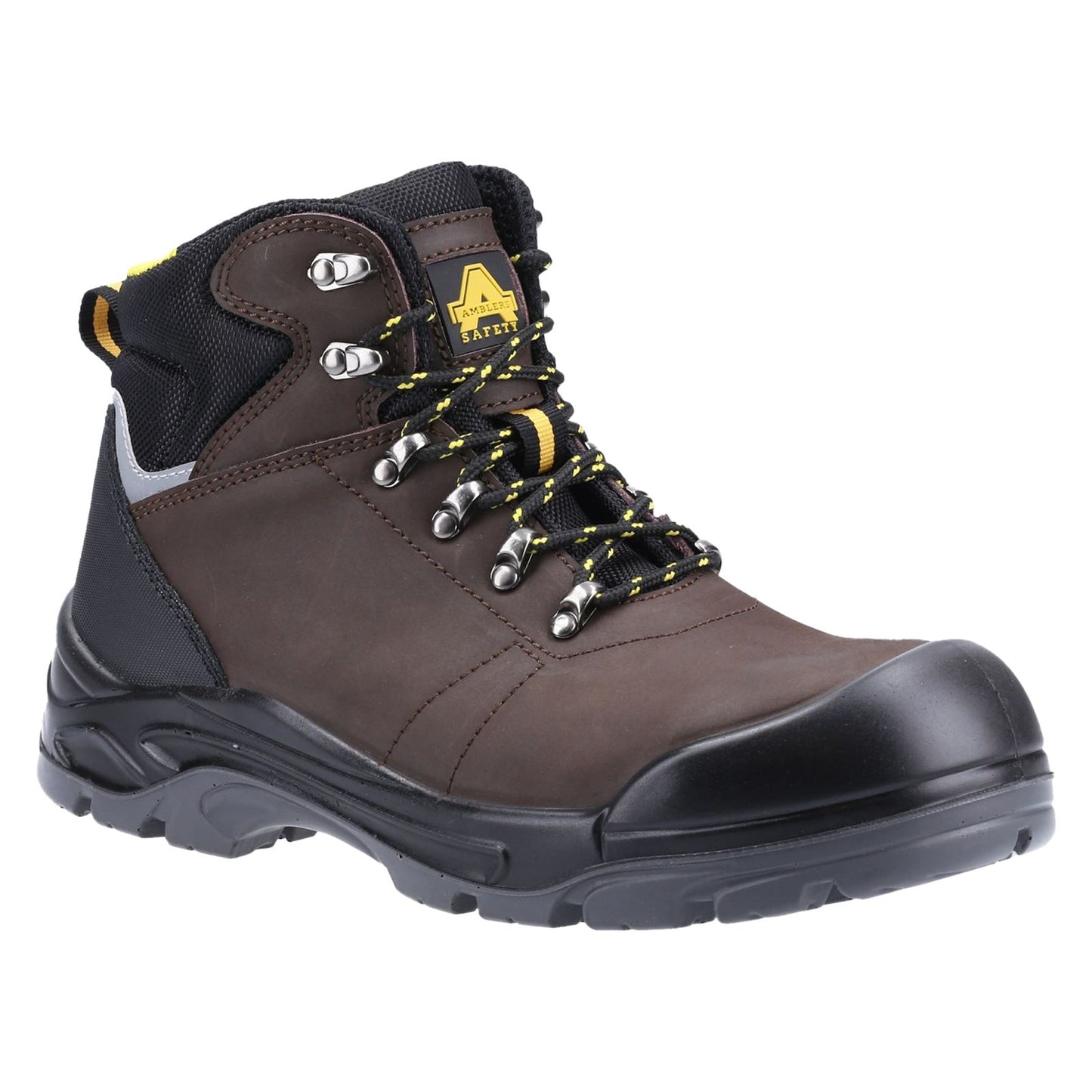 Amblers Safety Men's AS203 Laymore Water Resistant Leather Safety Boot in Brown