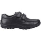 Hush Puppies Maddox Leather Junior Black Shoes