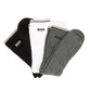 Boss - 50531597-960 MENS BOSS 3PC SIB STRIPE SOCK BLACK/WHT/GRY