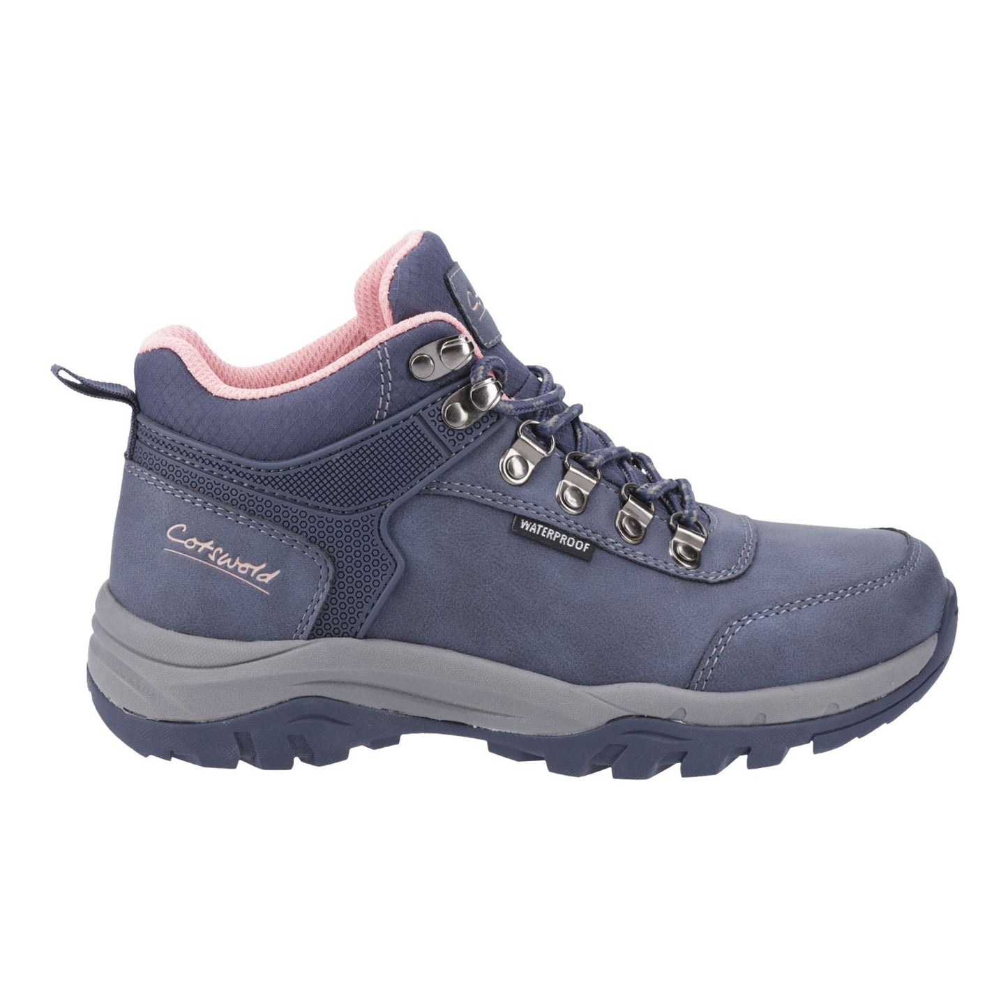 Cotswold Overbury Polyurethane Women's Navy Hiking Boots