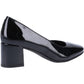 Hush Puppies Women's Anna Patent Court Shoes in Black