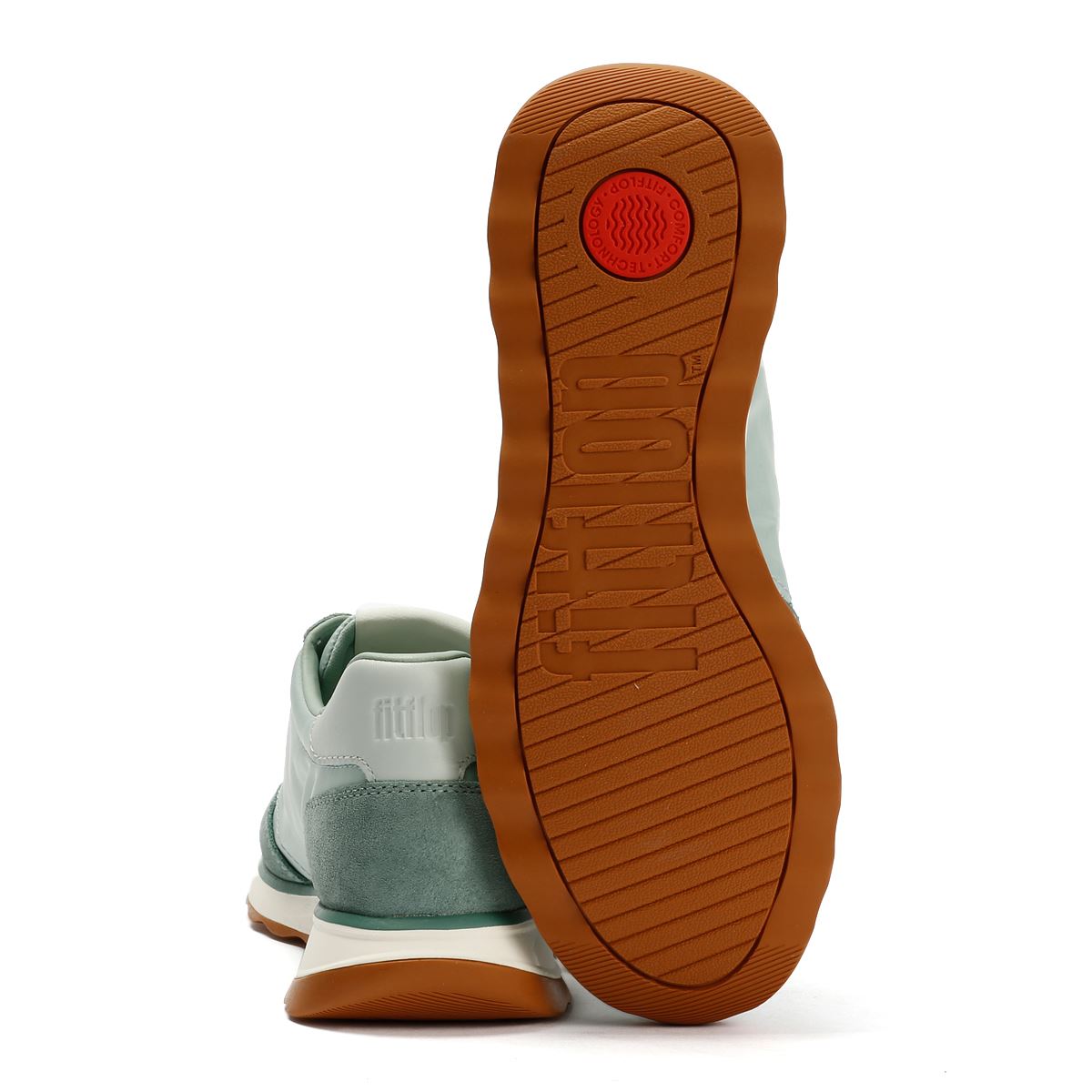 FitFlop X Pantone Retro-Q Suede Women's Green Trainers