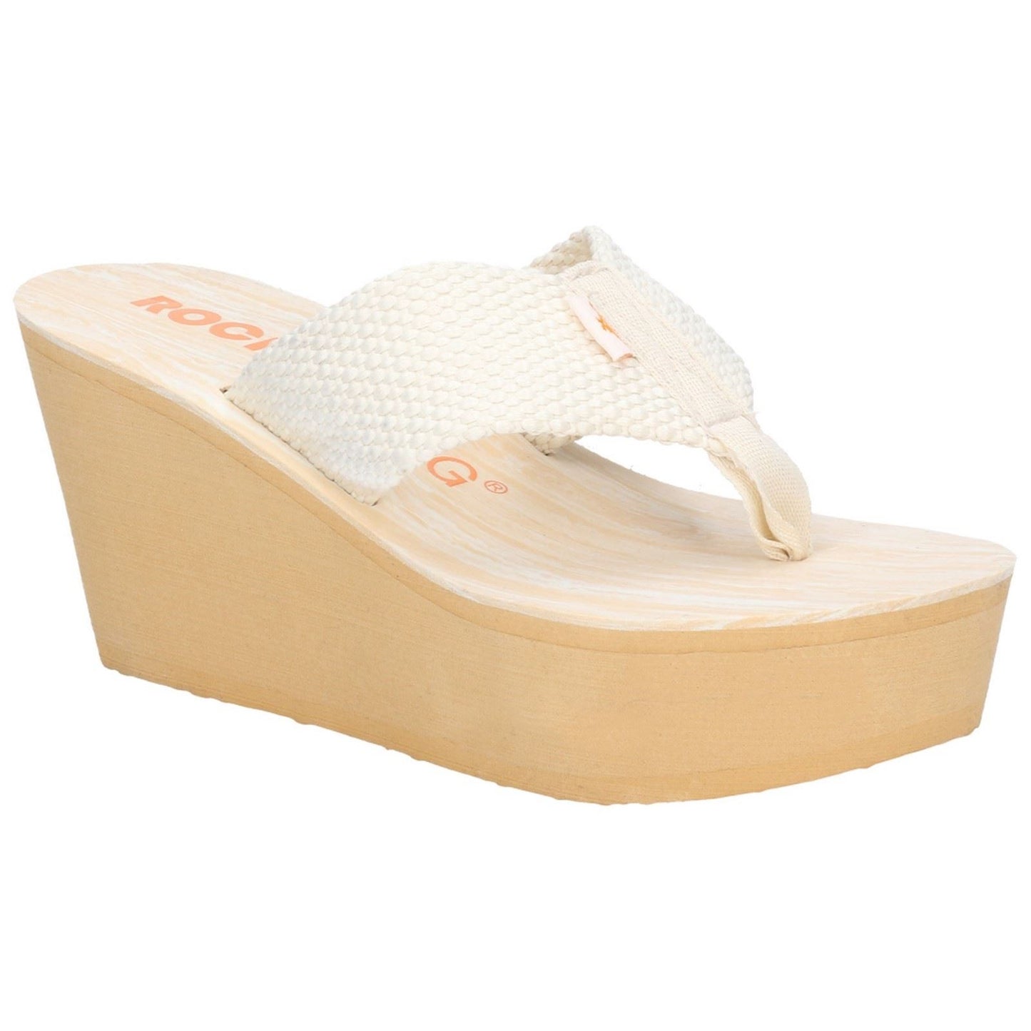 Rocket Dog Women's Diver Webbing Sandal in Cream