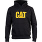 Caterpillar Men's Trademark Hooded Sweatshirt in Black