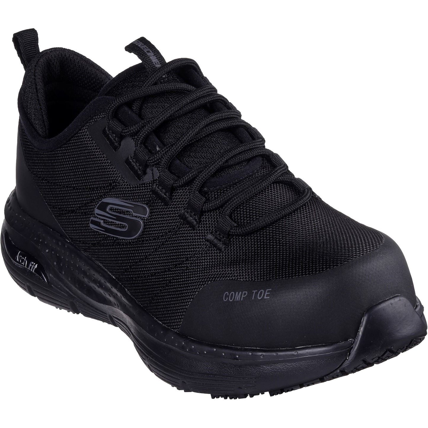 Skechers Workwear Arch Fit SR Ebinal Textile Women's Black Safety Trainers