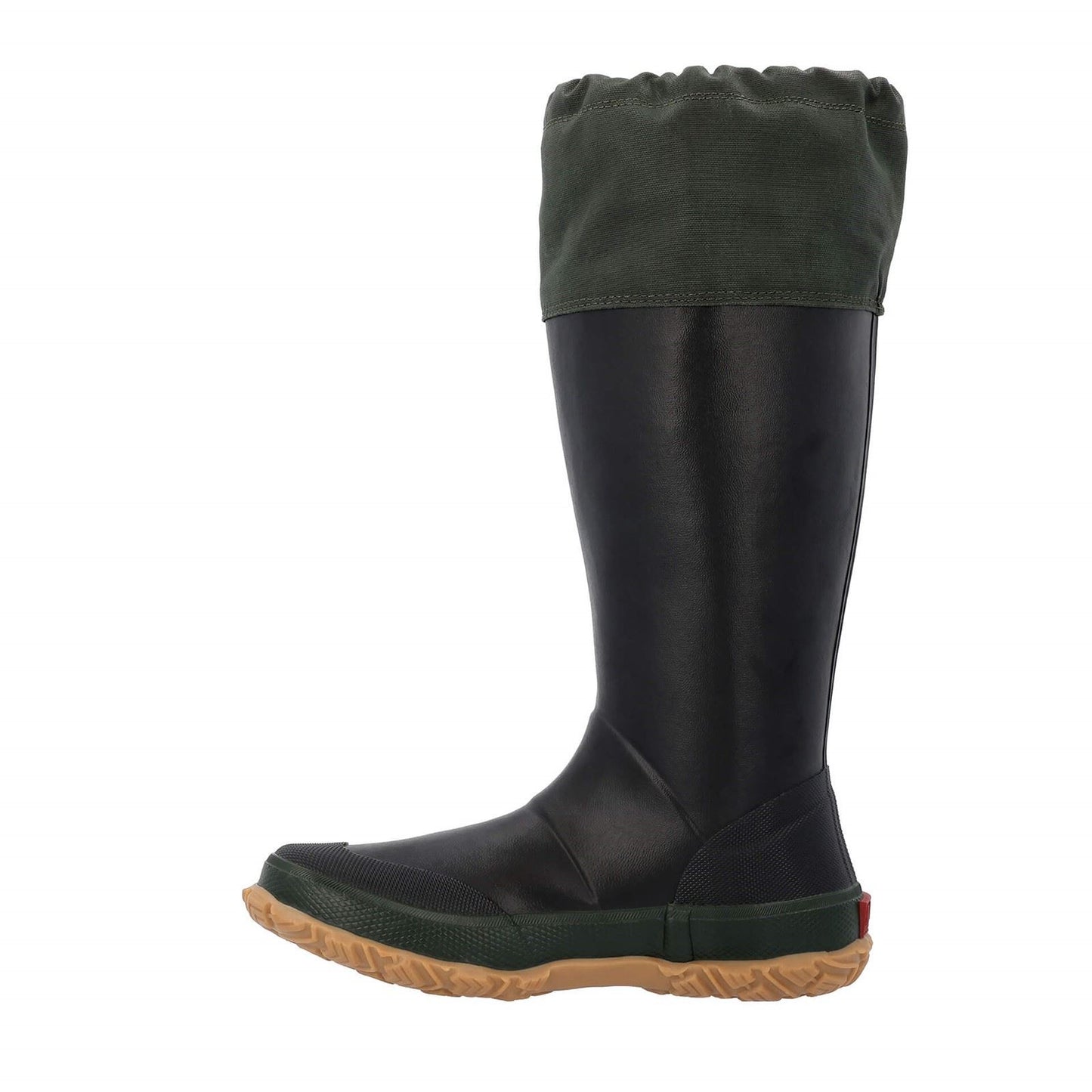 Muck Boots Unisex Forager Wellingtons in Black/Moss Green