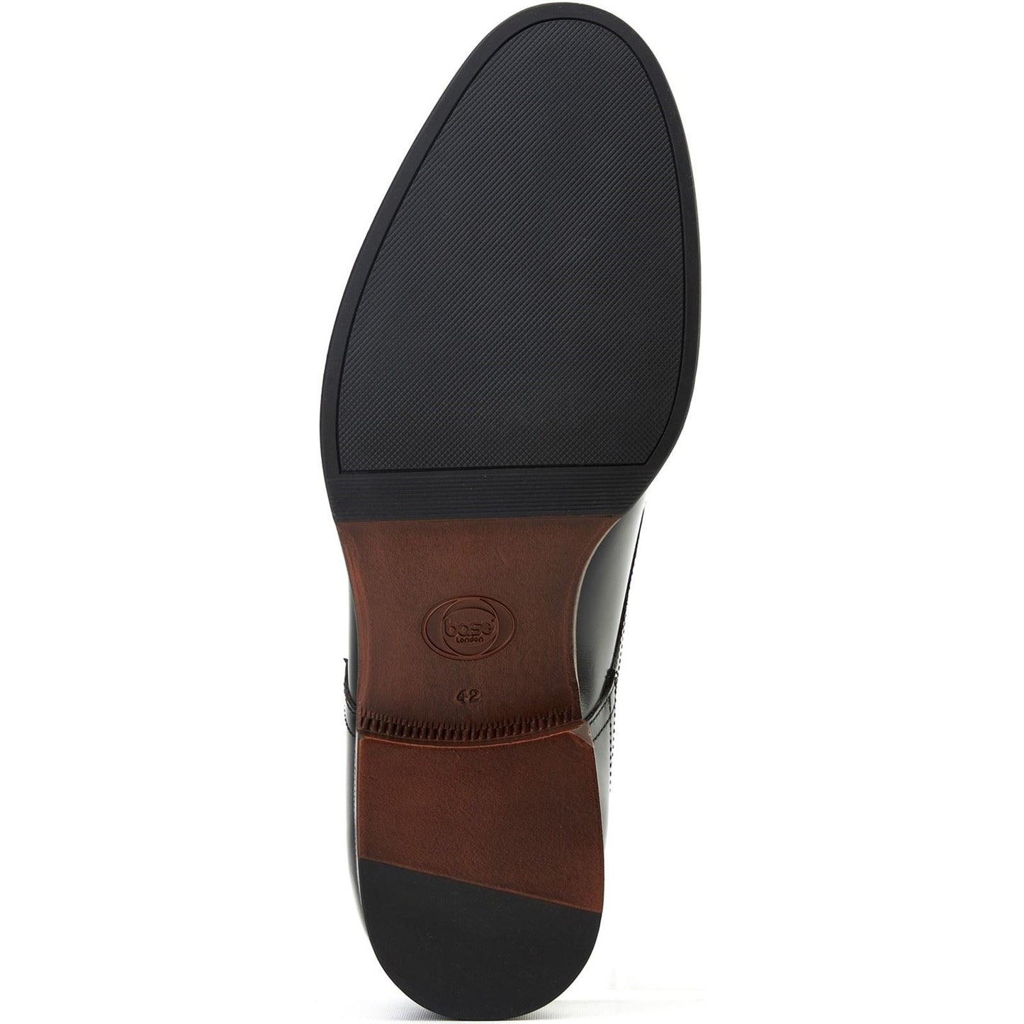 Base London Edison Leather Men's Black Lace-Up Shoes