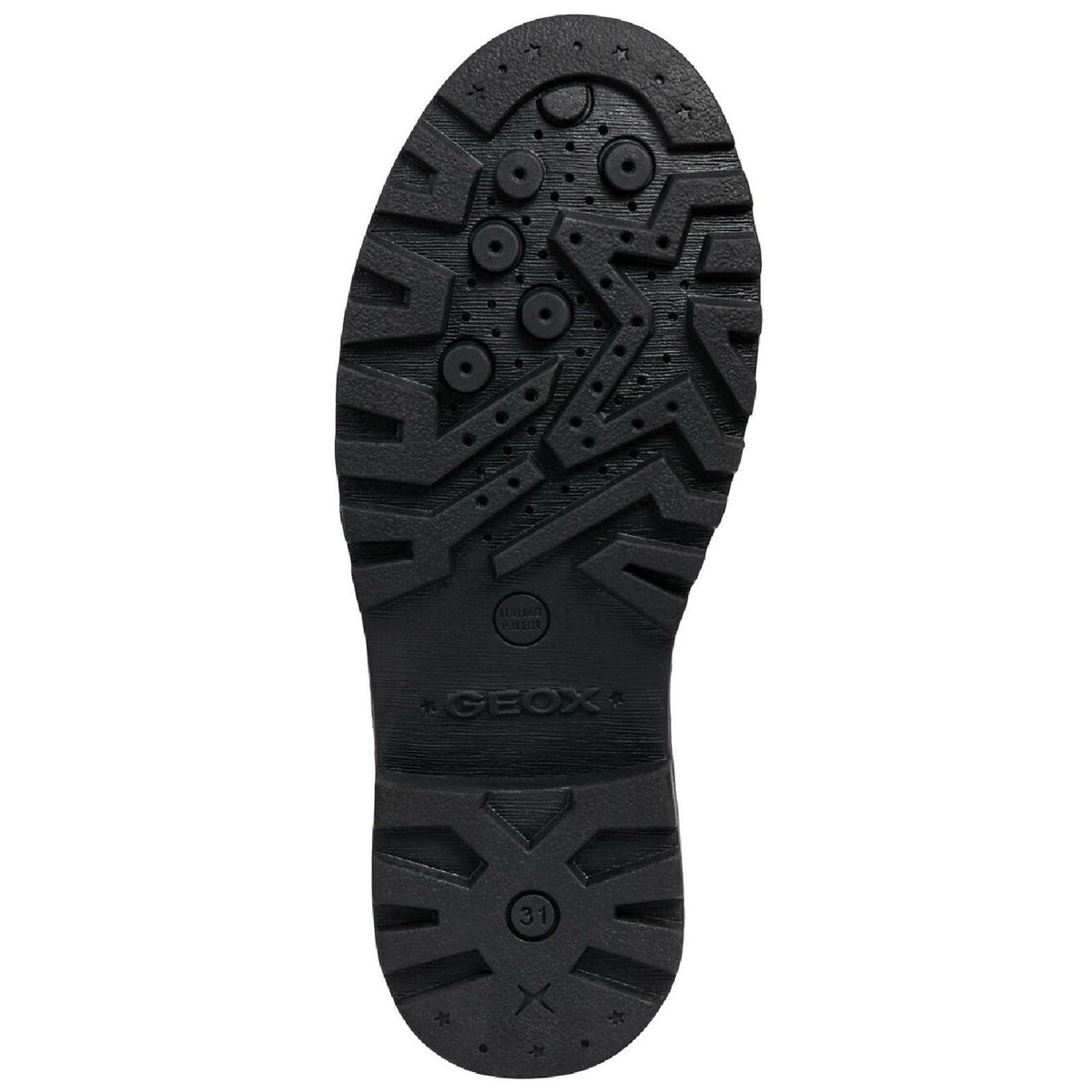 Geox J Casey G. E Leather Girl's Black Patent Shoes