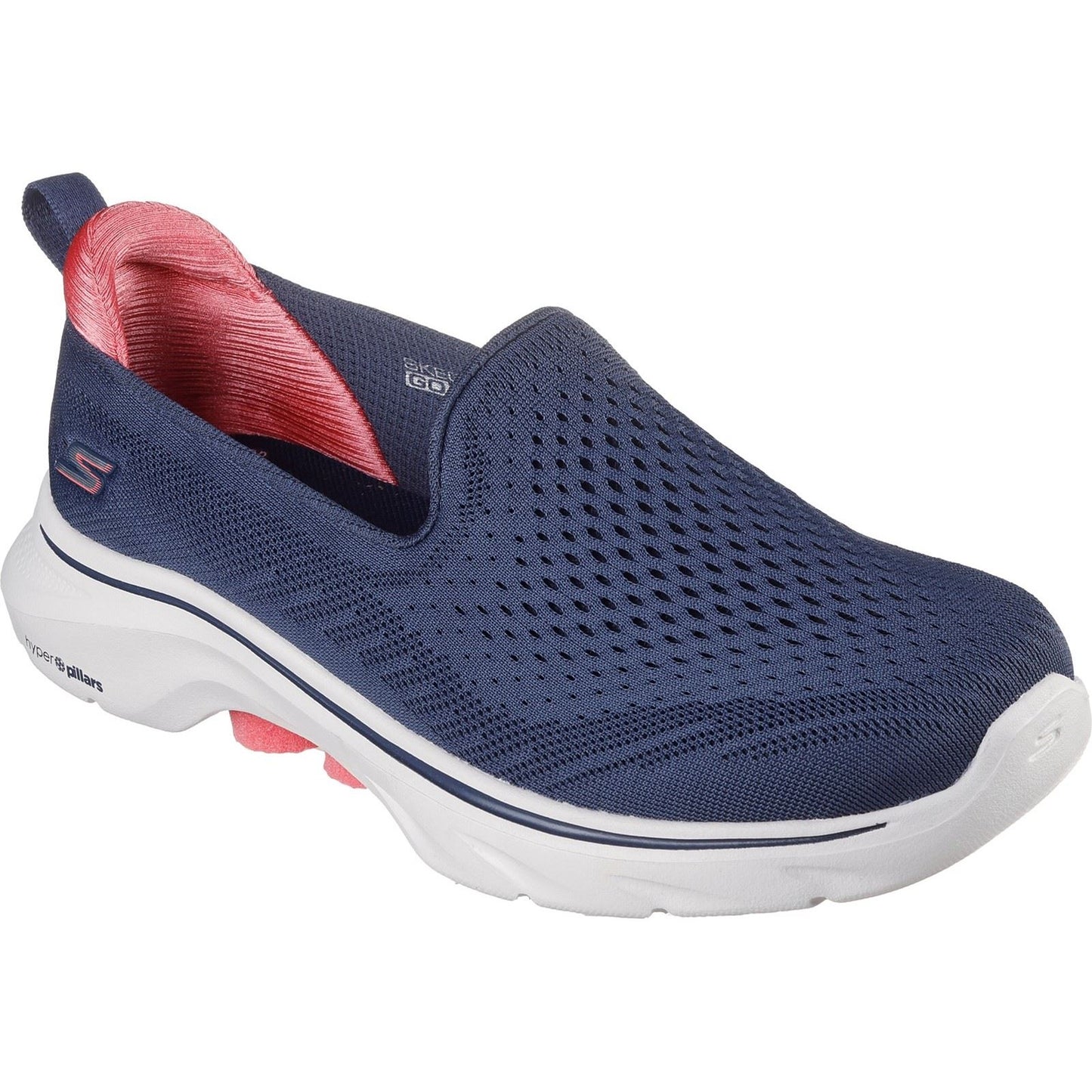 Skechers Women's GO WALK 7 - Vina Shoe in Navy/Coral