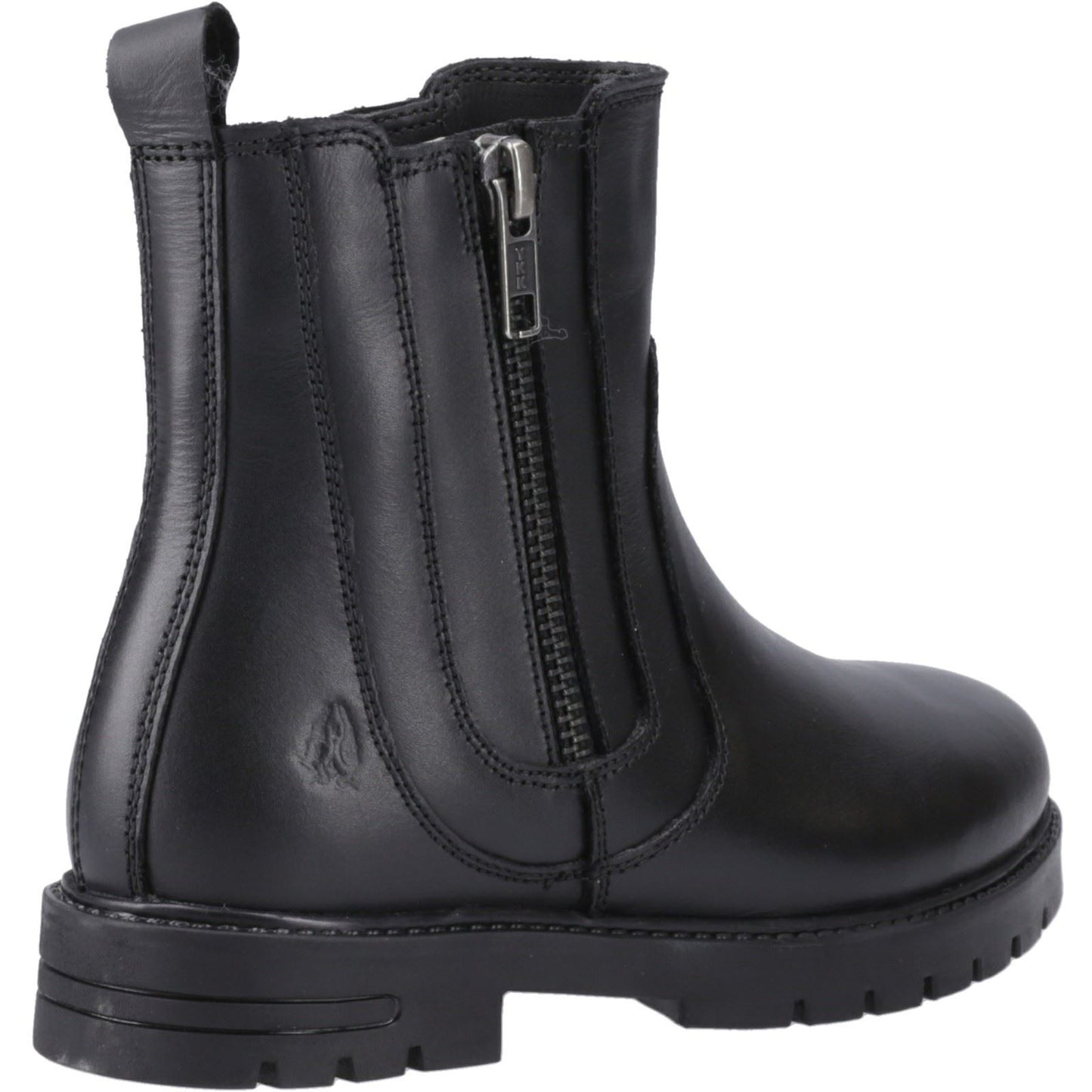 Hush Puppies Liana Leather Youth Black Boots