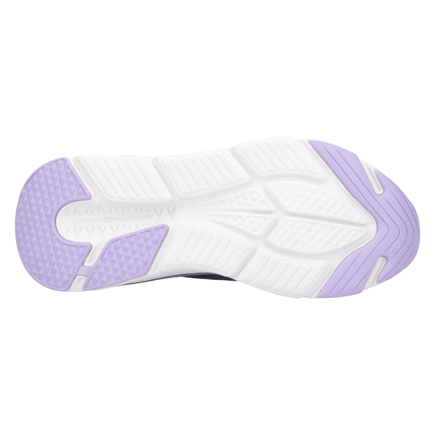 Skechers Women's Max Cushioning - Smooth Shoe in Navy/Lavender