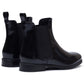 Hush Puppies Colette Leather Women's Black Wide Fit Flat Chelsea Boots