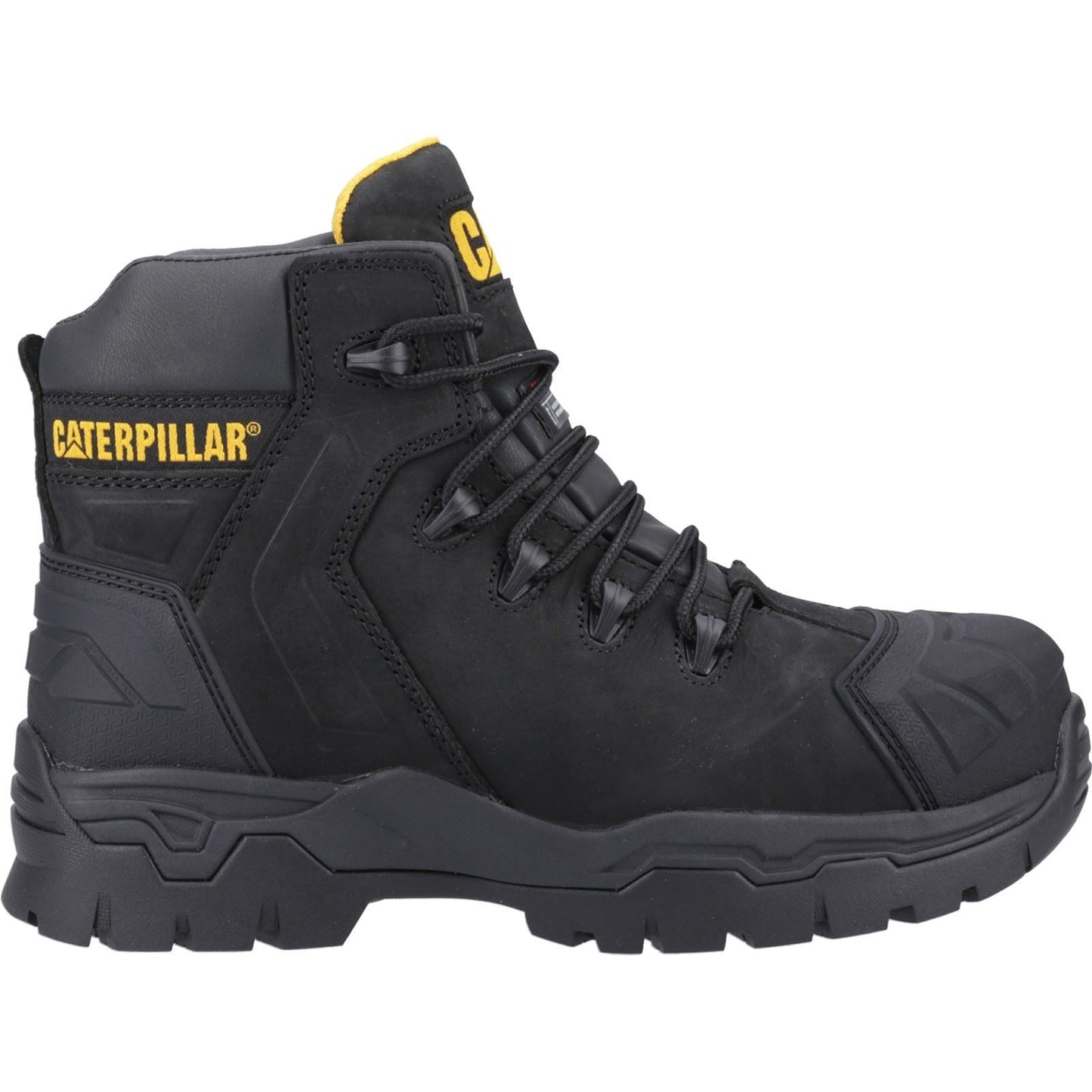 Caterpillar Men's Everett S3 WP Safety Boot in Black