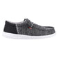 HEYDUDE Men's Wally Funk Open Mesh Shoe in Black/White